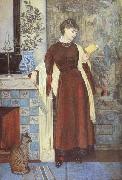 Walter Crane,RWS At Home:A Portrait (mk46) oil painting on canvas